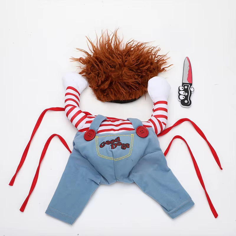 Halloween Pet Cat Dog Clothes Funny Puppy Suspender Jumpsuit Small Large Dog Cosplay Costume Pet Halloween Party Costume